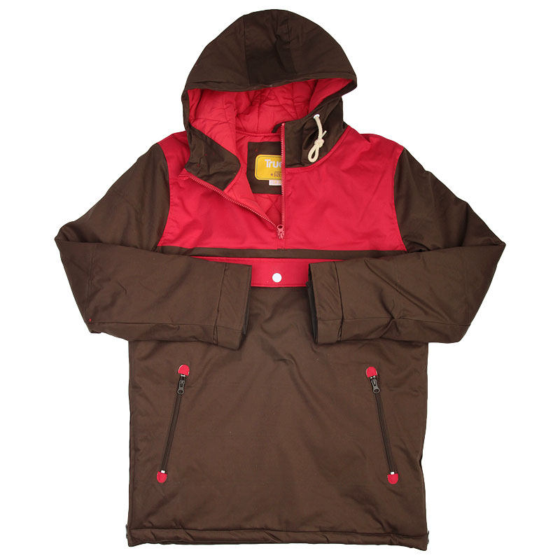 мужская коричневая куртка True spin Анорак Cloud Jacket Cloud Jacket-cfe/red - цена, описание, фото 2